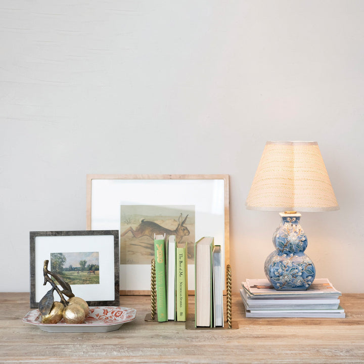 Twisted Gold Iron Bookends - Merry PigletsCreative Co-Op