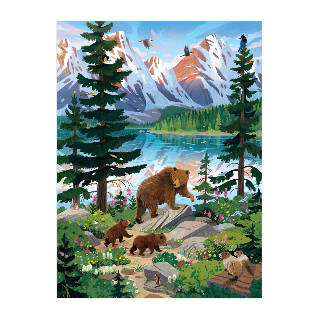 Valley of the Peaks 1000 Piece Puzzle - Merry PigletsGalison