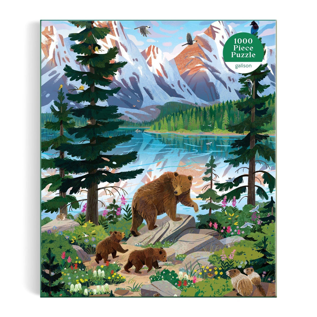 Valley of the Peaks 1000 Piece Puzzle - Merry PigletsGalison