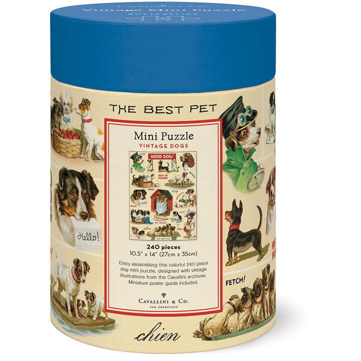Vintage Dogs Mini Puzzle - Merry PigletsCavallini Papers & Co.