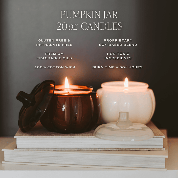 Warm and Cozy Pumpkin Jar Candle - Merry PigletsSweet Water Decor