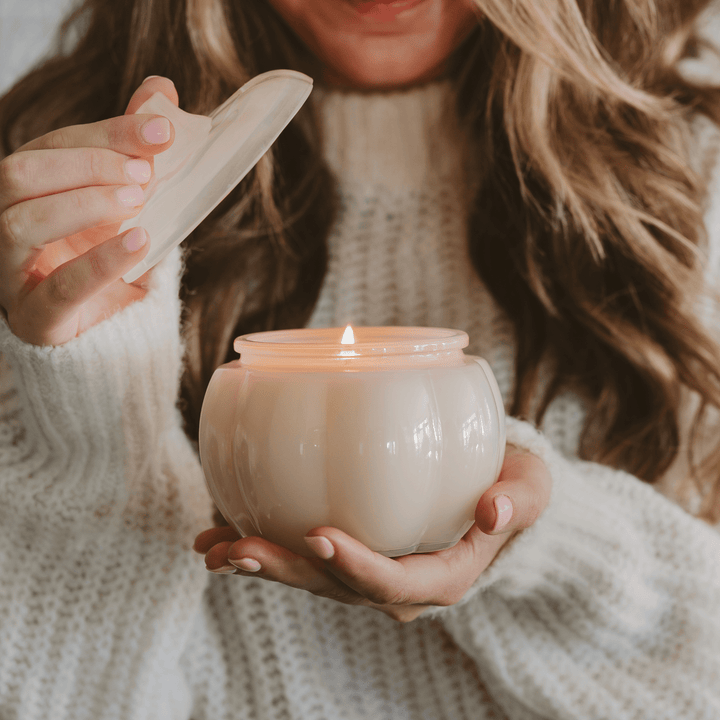 Warm and Cozy Pumpkin Jar Candle - Merry PigletsSweet Water Decor