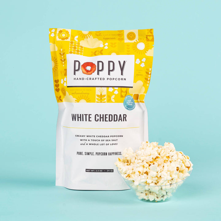 White Cheddar Poppy Popcorn - Merry PigletsPoppy Hand - Crafted Popcorn