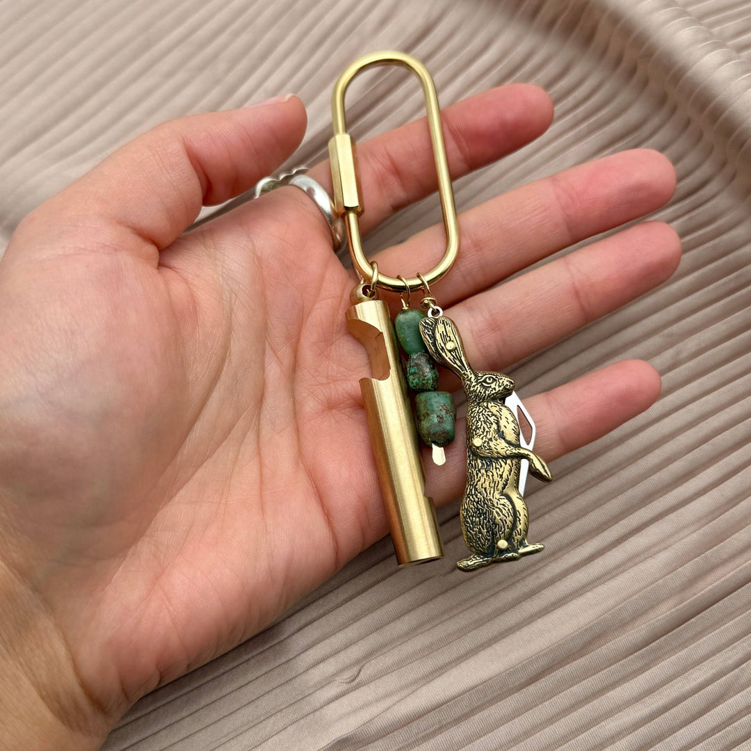 Wild Hare Purse Charm - Merry PigletsFluff Hardware