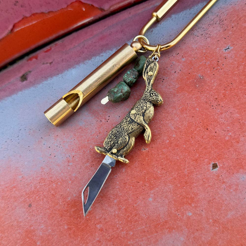 Wild Hare Purse Charm - Merry PigletsFluff Hardware