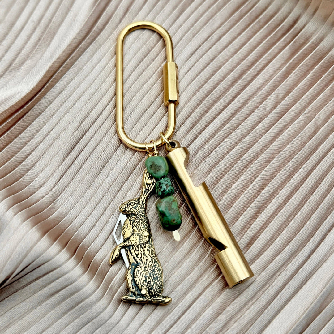 Wild Hare Purse Charm - Merry PigletsFluff Hardware