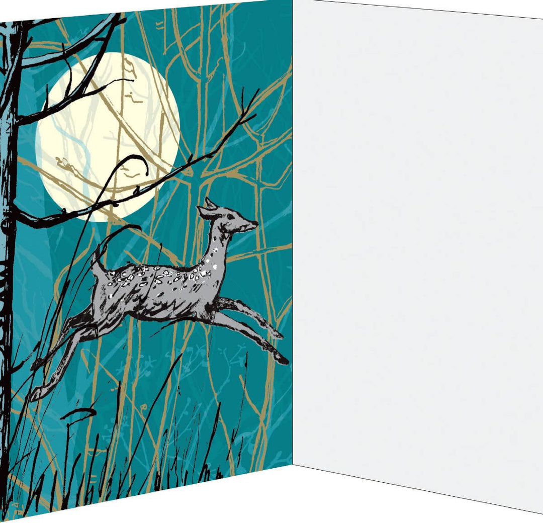 Winter Animals Advent Calendar Greeting Card - Merry PigletsRoger La Borde
