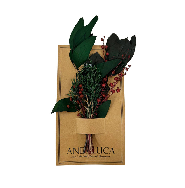 Winter Juniper Mini Bouquet - Merry PigletsAndaluca