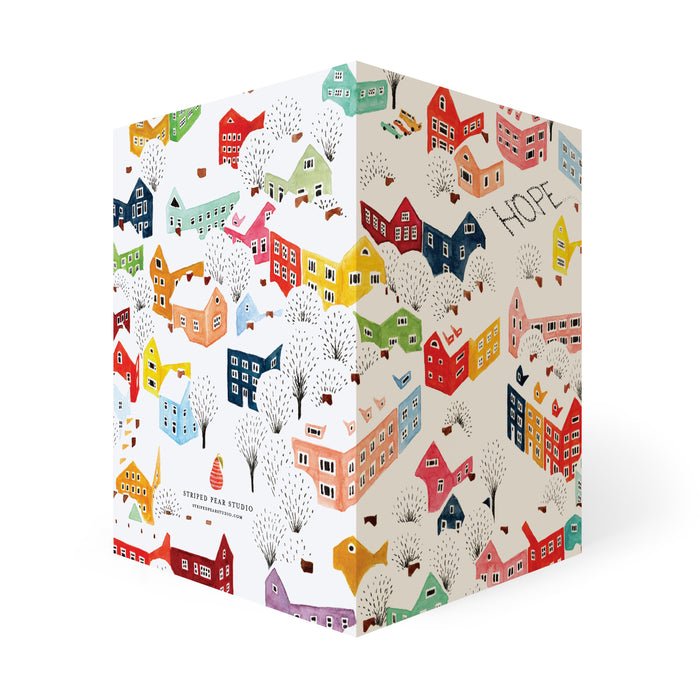 Winter Wishes Notecards - Merry PigletsSkandisk