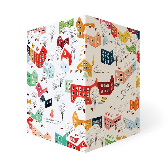 Winter Wishes Notecards - Merry PigletsSkandisk