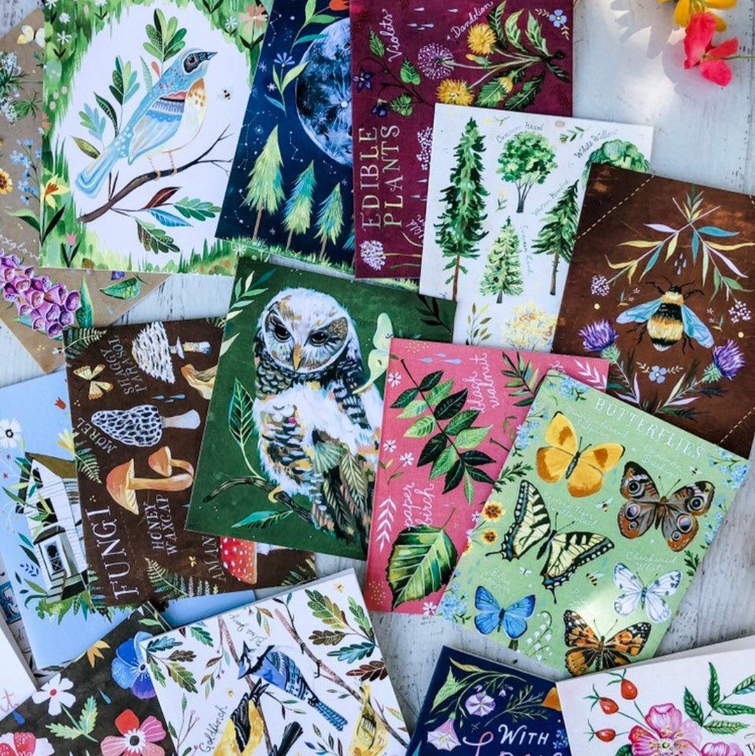 With Love, Adventure, and Wildflowers Notecards - Merry PigletsChronicle Books