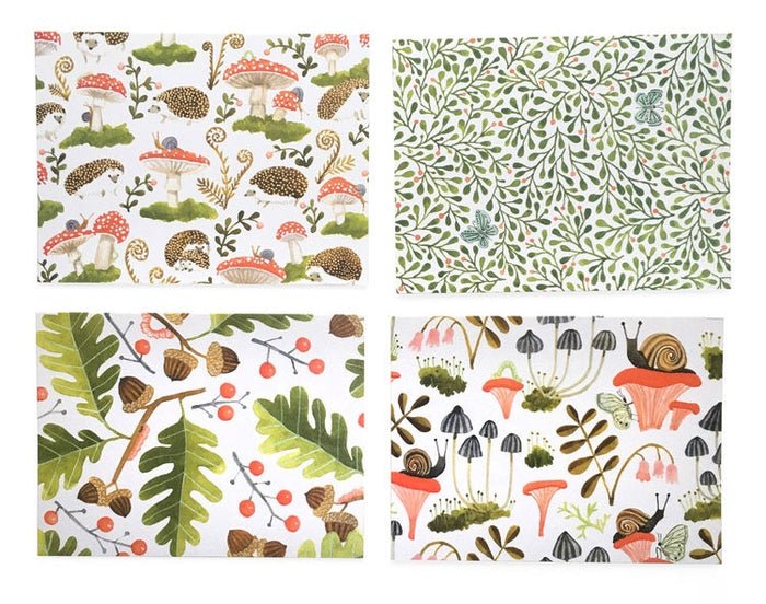 Woodland Notecards - Merry PigletsSkandisk