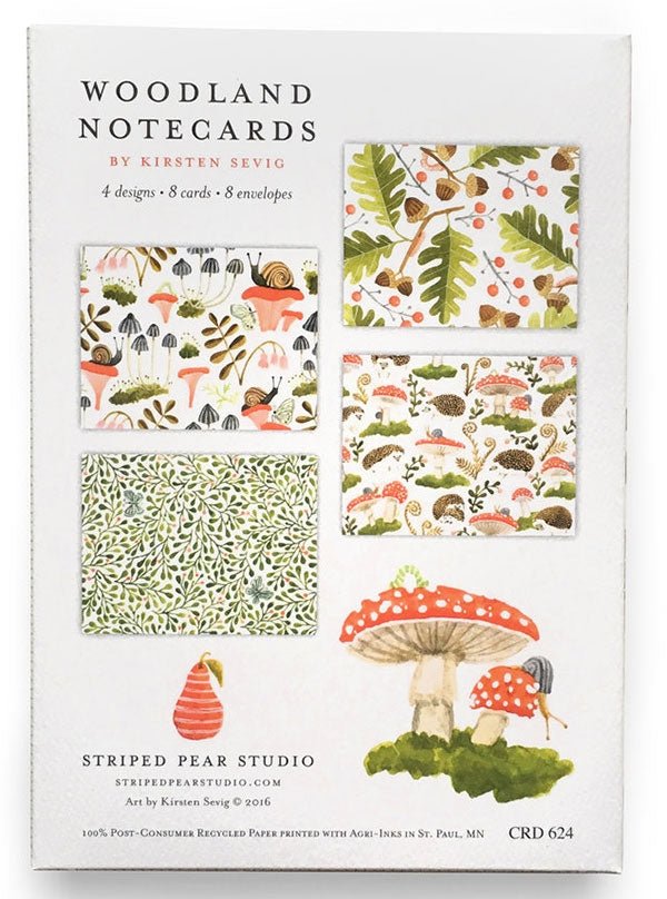 Woodland Notecards - Merry PigletsSkandisk