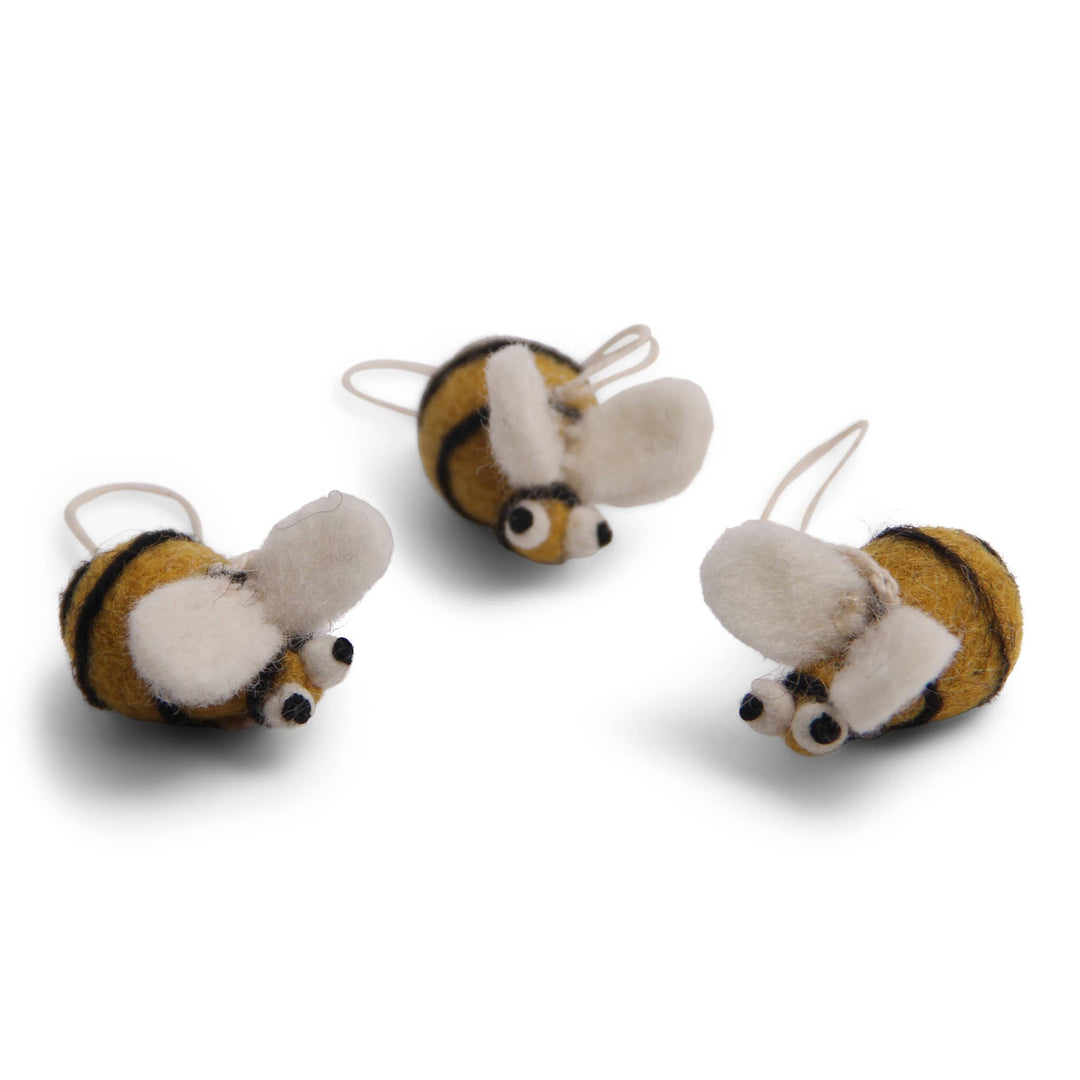 Wool Bee Ornament - Merry PigletsGry and Sif