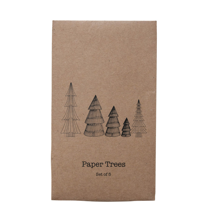 Honeycomb Glitter Trees Set