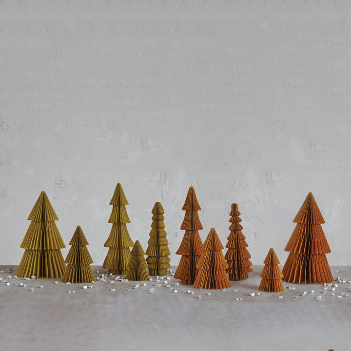 Honeycomb Glitter Trees Set
