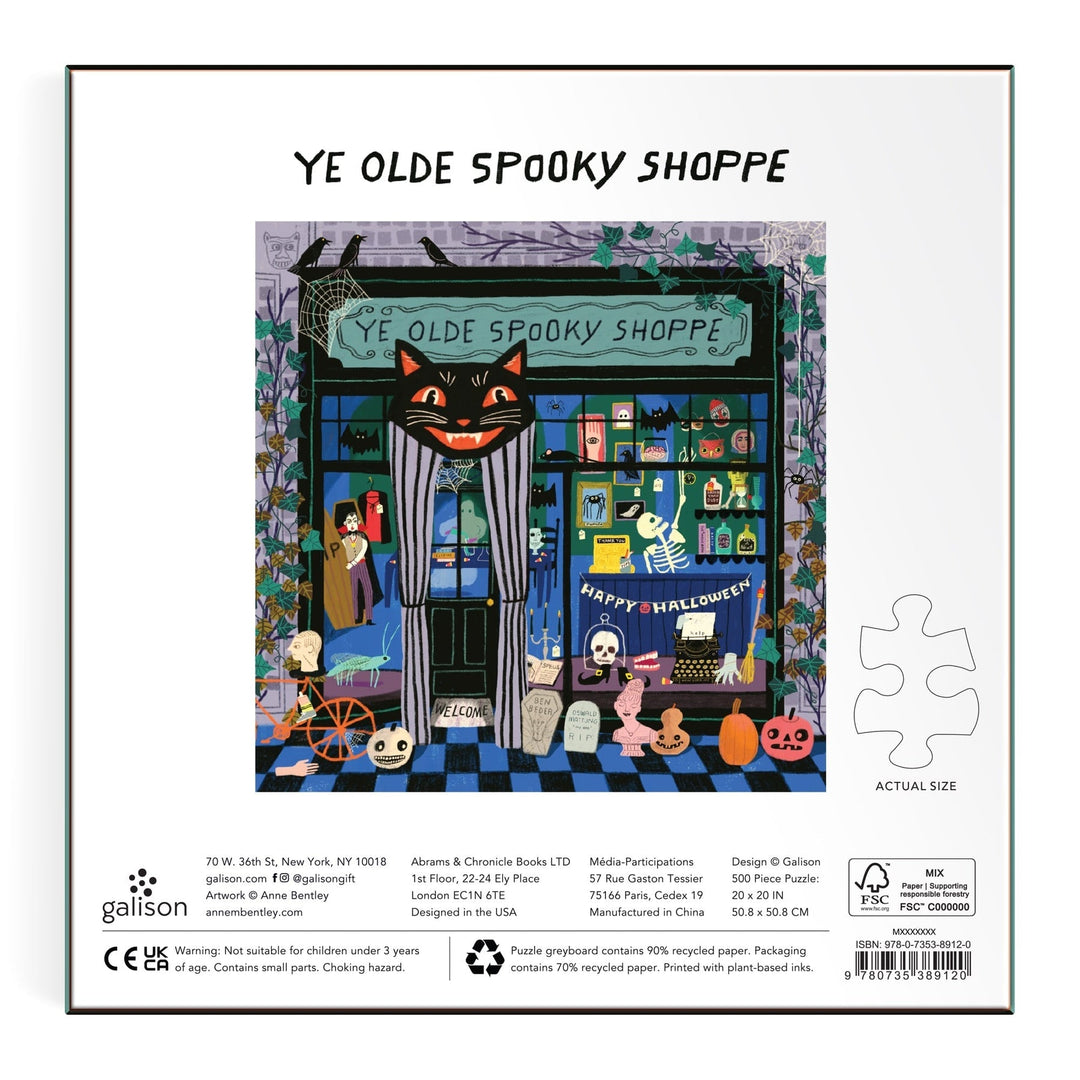 Ye Olde Spooky Shoppe 500 Piece Puzzle - Merry PigletsGalison