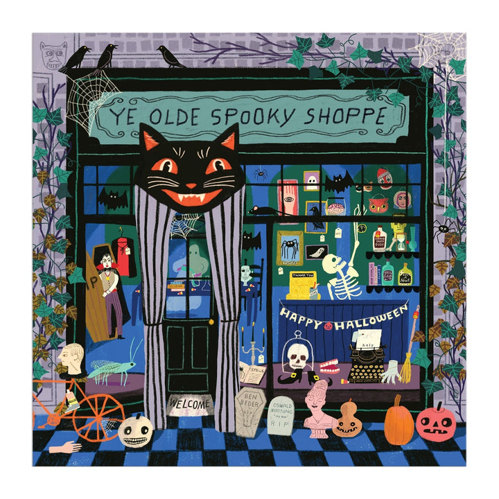 Ye Olde Spooky Shoppe 500 Piece Puzzle - Merry PigletsGalison