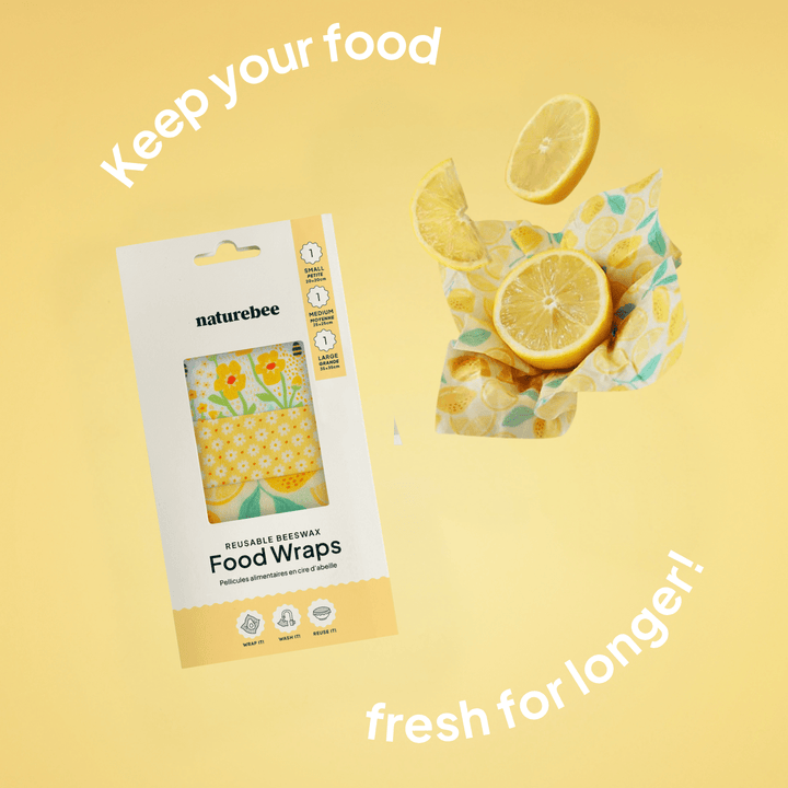 Yellow Beeswax Wrap Variety Set - Merry PigletsNATURE BEE