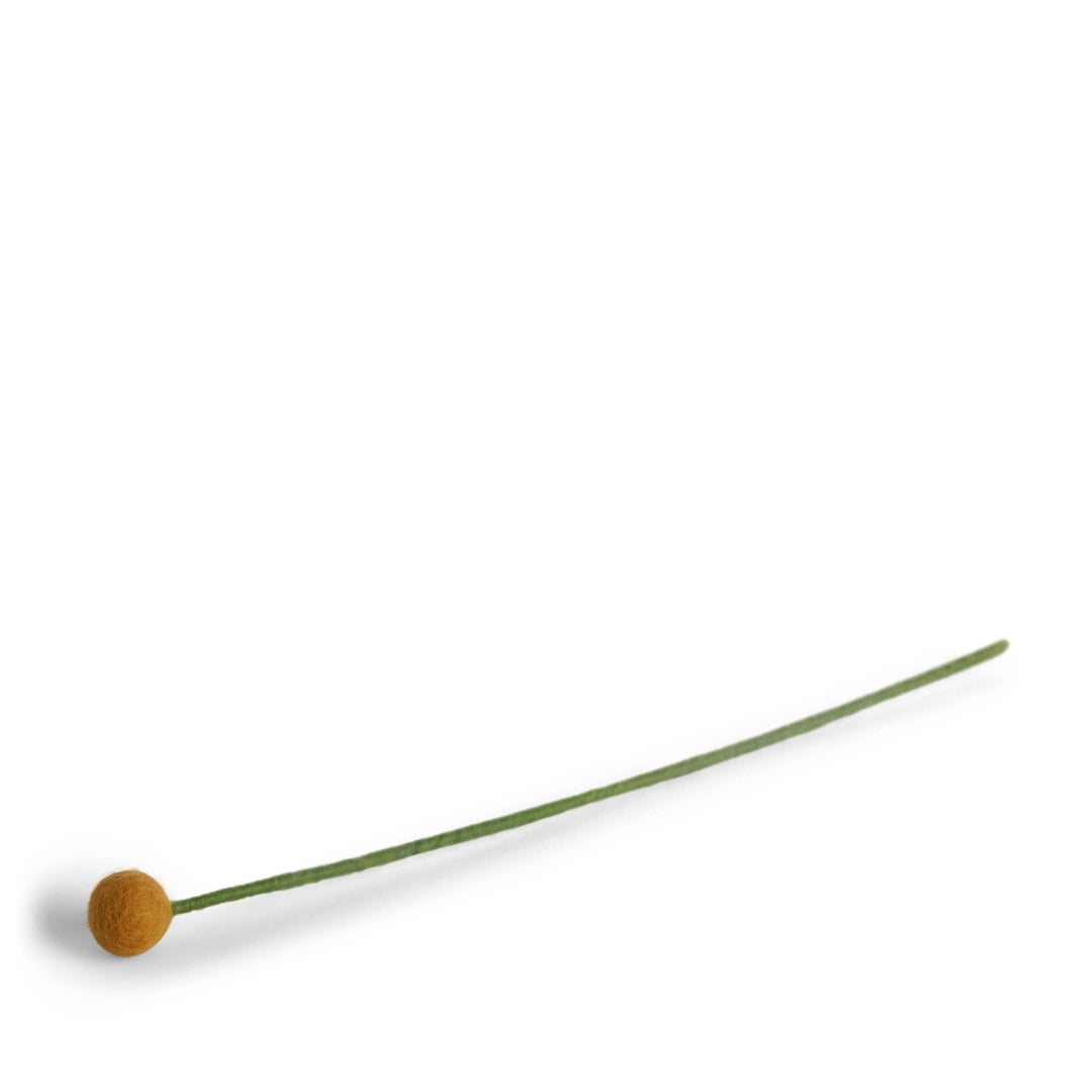 Yellow Wool Pom Flower Small - Merry PigletsGry and Sif