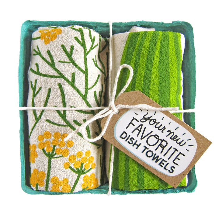 Big Dill Dish Towel Set - Merry PigletsThe Neighborgoods