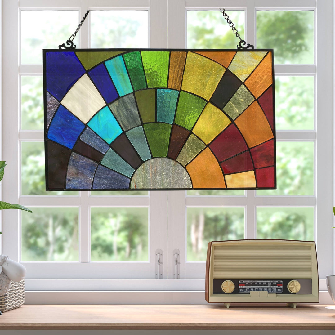 Multicolor Rays of Sunshine Window Panel - Merry PigletsRiver of Goods